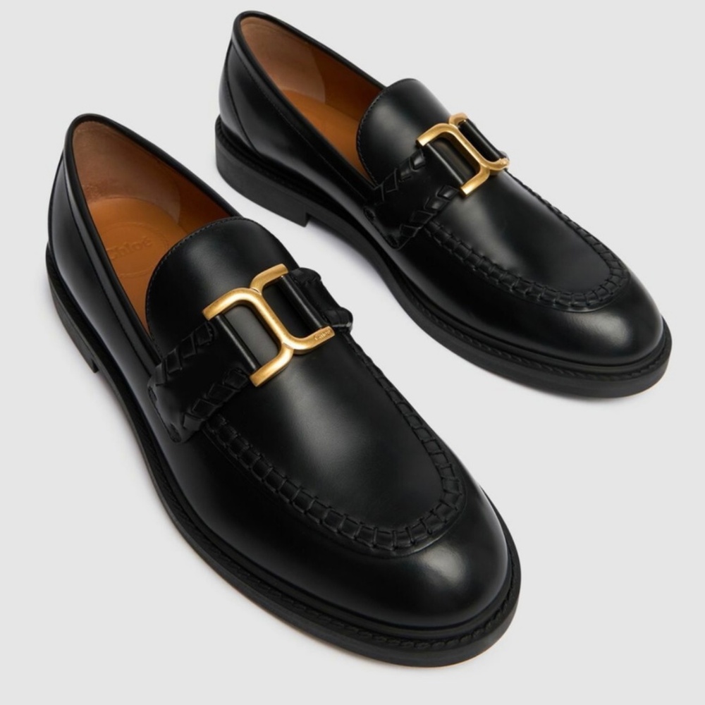 Brand New Chloe Black Marcie Loafers